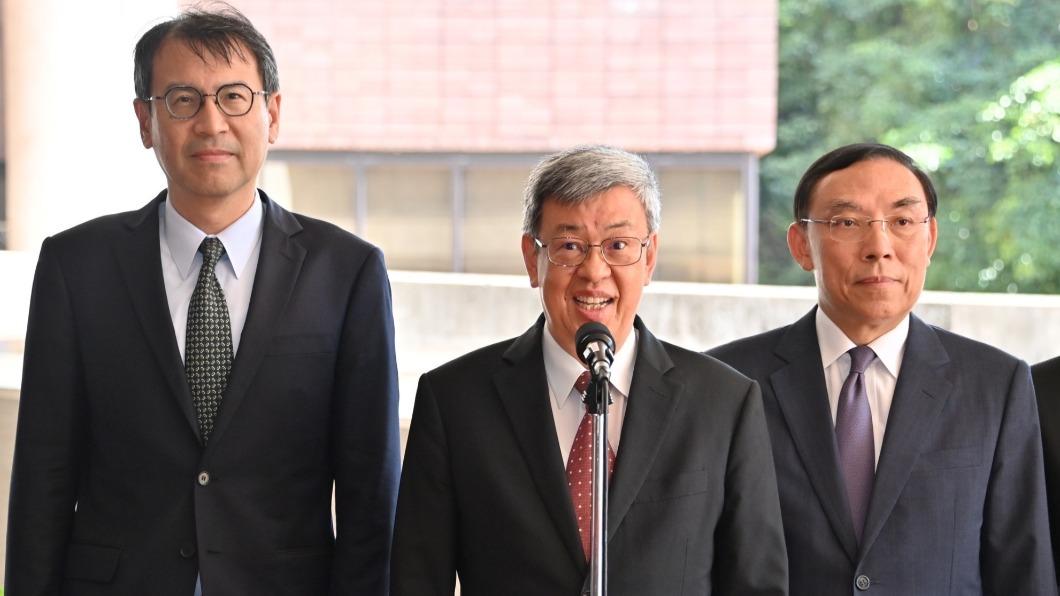 陳建仁今日受訪。（圖／行政院提供）