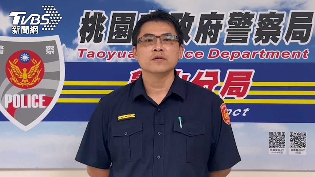 龜山分局副分局長沈廷利表示督察單位已進行調查。(圖/TVBS)