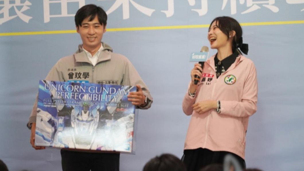 民進黨與曾玟學合作參選苗栗縣第二選區立委，曾同時也是現任立委賴品妤男友。（圖／翻攝自曾玟學臉書）