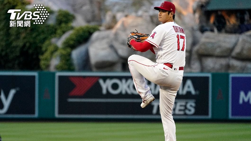 「投手大谷」主投6.1局狂飆10K。(圖/達志影像美聯社)