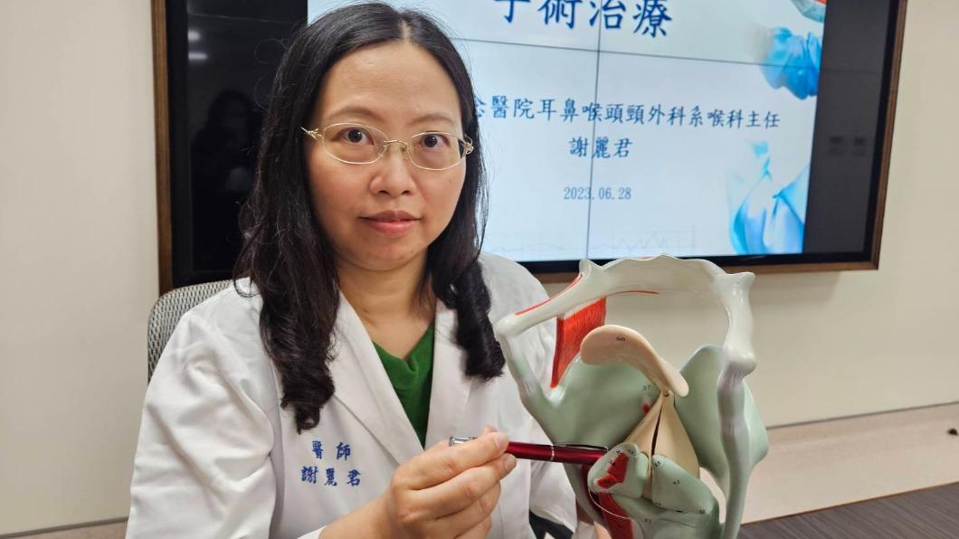馬偕紀念醫院耳鼻喉頭頸外科系喉科主任謝麗君。（圖／院方提供）