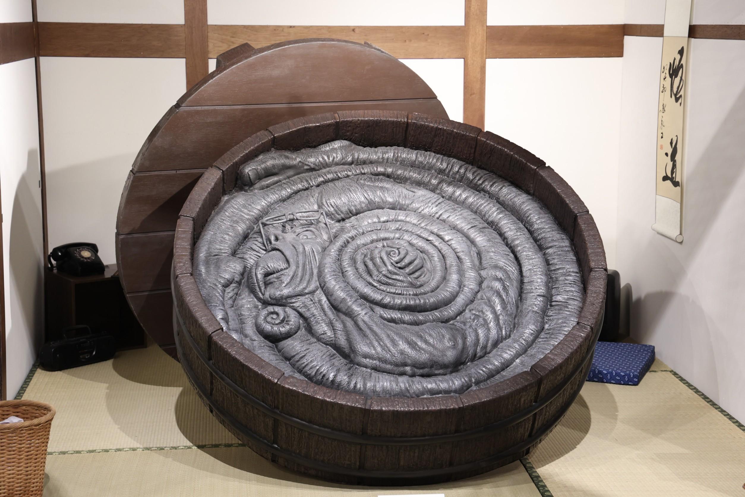 本此展覽還有一團人體變成漩渦的模型。（圖／趙世平攝）