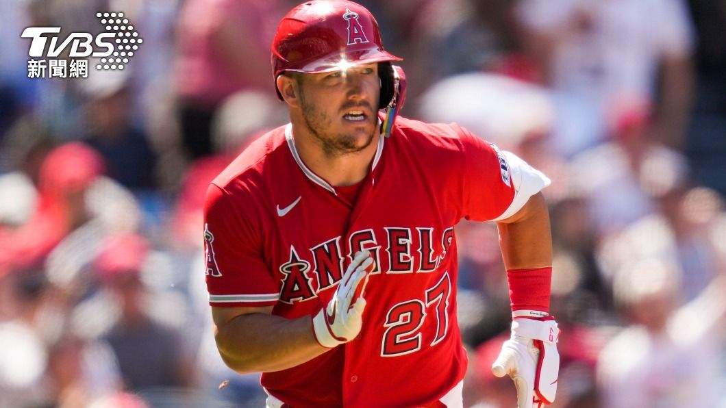 天使強打楚奧特(Mike Trout)第10次入選。(圖/達志影像美聯社)
