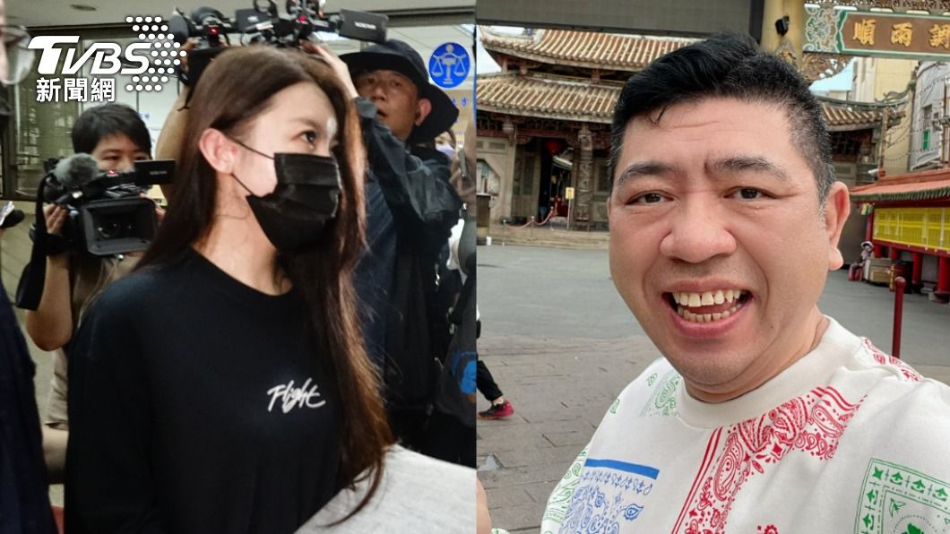 小紅老師(左)前往北檢提告,NONO經紀人回應了。(圖/張哲鳴攝、翻攝自NONO臉書)