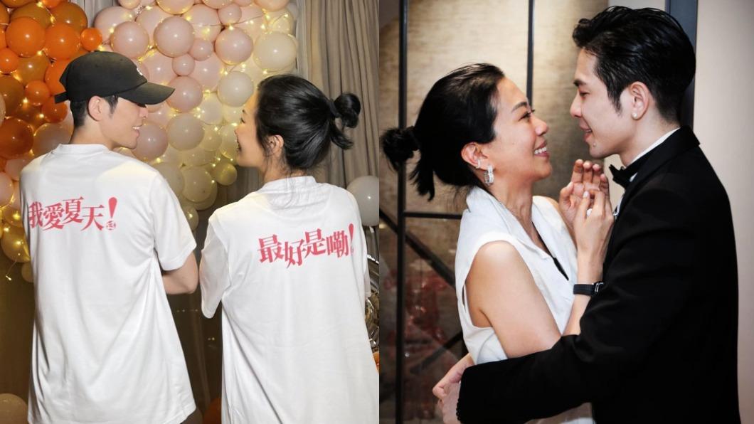 蕭敬騰送幸福!錄影嗨到狂撒喜糖 還揪未婚妻穿情侶裝放閃