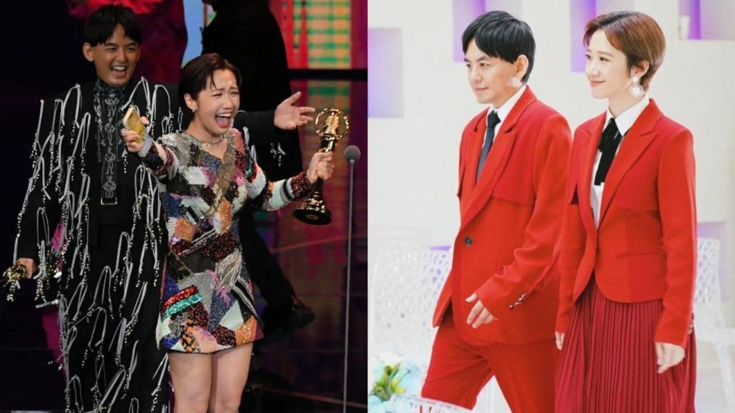 黃子佼、Lulu聯手主持《婚禮歌手》,奪下綜藝節目主持人獎。(圖/翻攝自Lulu臉書、三立提供)