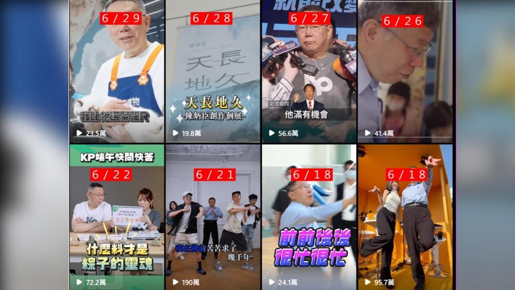 溫朗東貼出柯文哲的IG影片觀看次數。(圖/翻攝自溫朗東臉書)