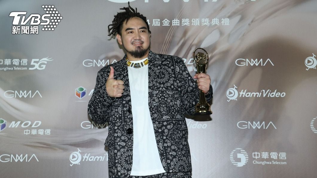 Matzka以《cinevuan 7鄰86號》拿下最佳原住民語專輯獎。(圖/趙世平攝)