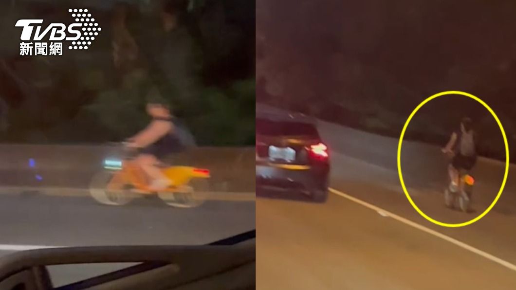 就妳不塞車!南非女騎YouBike上國道 乘風畫面曝