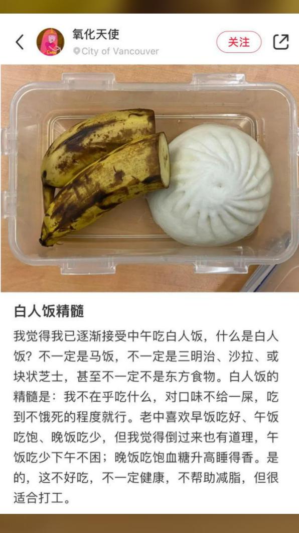 大陸網友講解白人飯的精隨。（圖／翻攝自網易新聞）