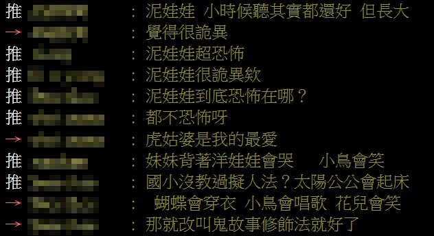 眾人一致點名《泥娃娃》超詭異。(圖/翻攝自批踢踢)