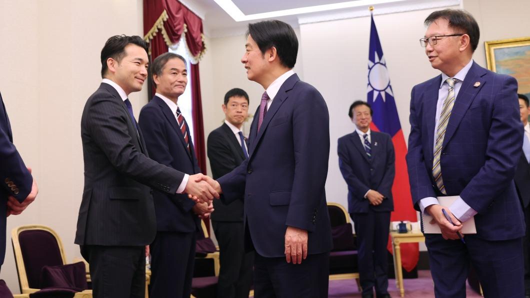 賴清德接見日本在野黨訪團。(圖/總統府提供)