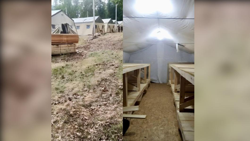 瓦格納發布建造中的軍事基地照片。（圖／翻攝自 Telegram@grey_zone）