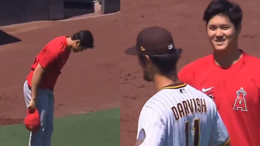 MLB／大谷超有禮！朝達比修脫帽鞠躬　牛棚豪華共演