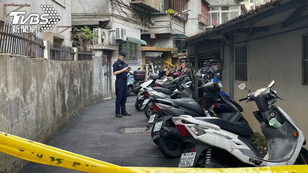 兇殺地點被警方封鎖。（圖／曾健銘攝）