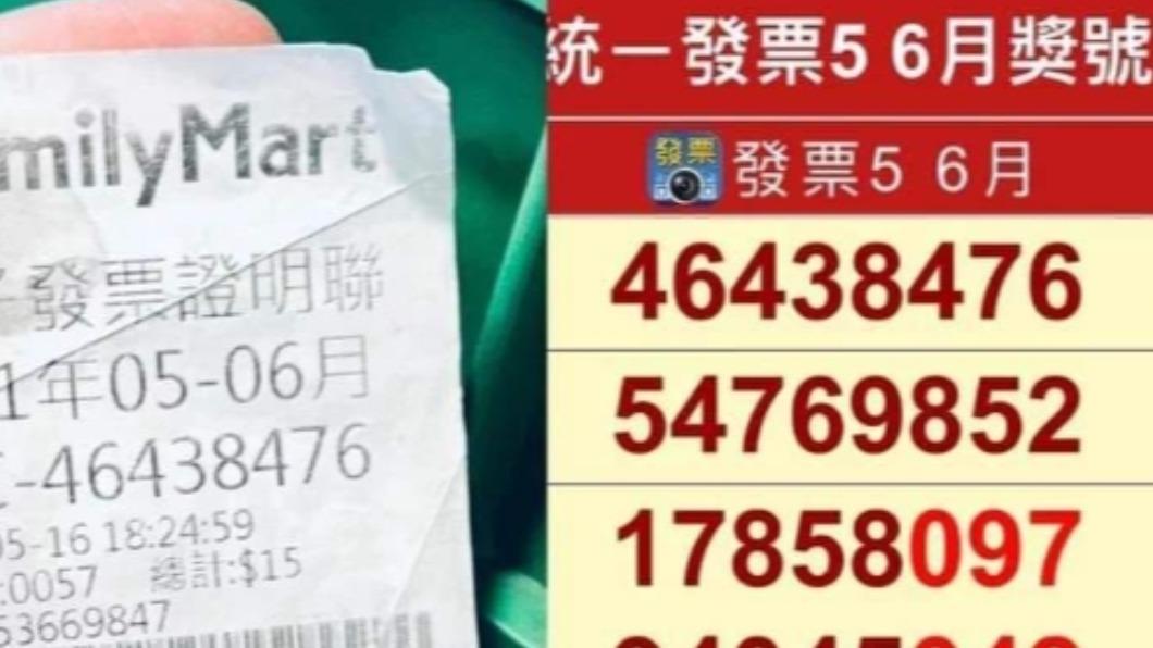獎號月份全都對！他爽曬15元發票中千萬獎　網搖頭：廢紙一張
