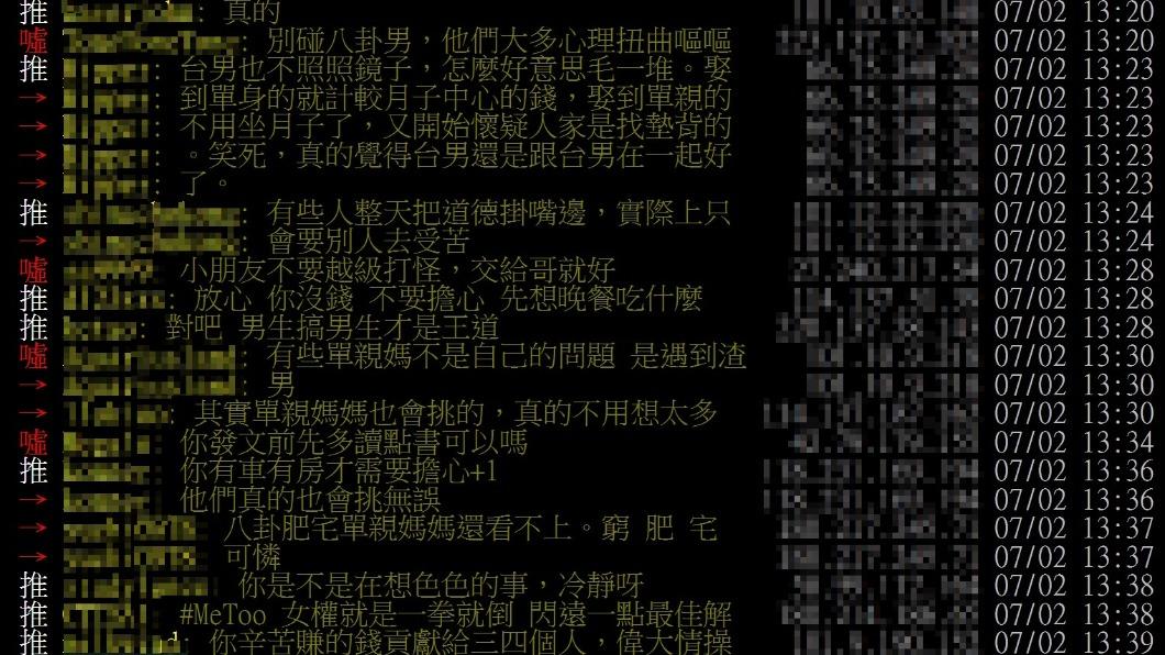 不少鄉民對原PO意見不以為然，也有人支持。（圖／翻攝自PTT）