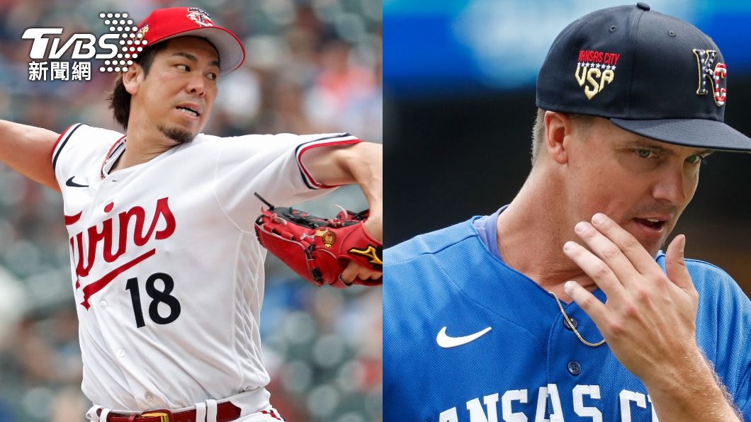 前田健太(左)成功擊敗葛蘭基(右),收下本季第2勝。(圖/達志影像美聯社)