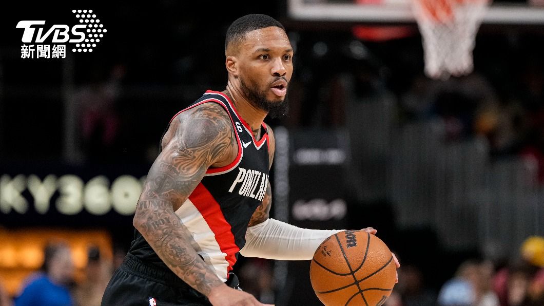 拓荒者0號球員Damian Lillard。(圖/達志影像路透社)