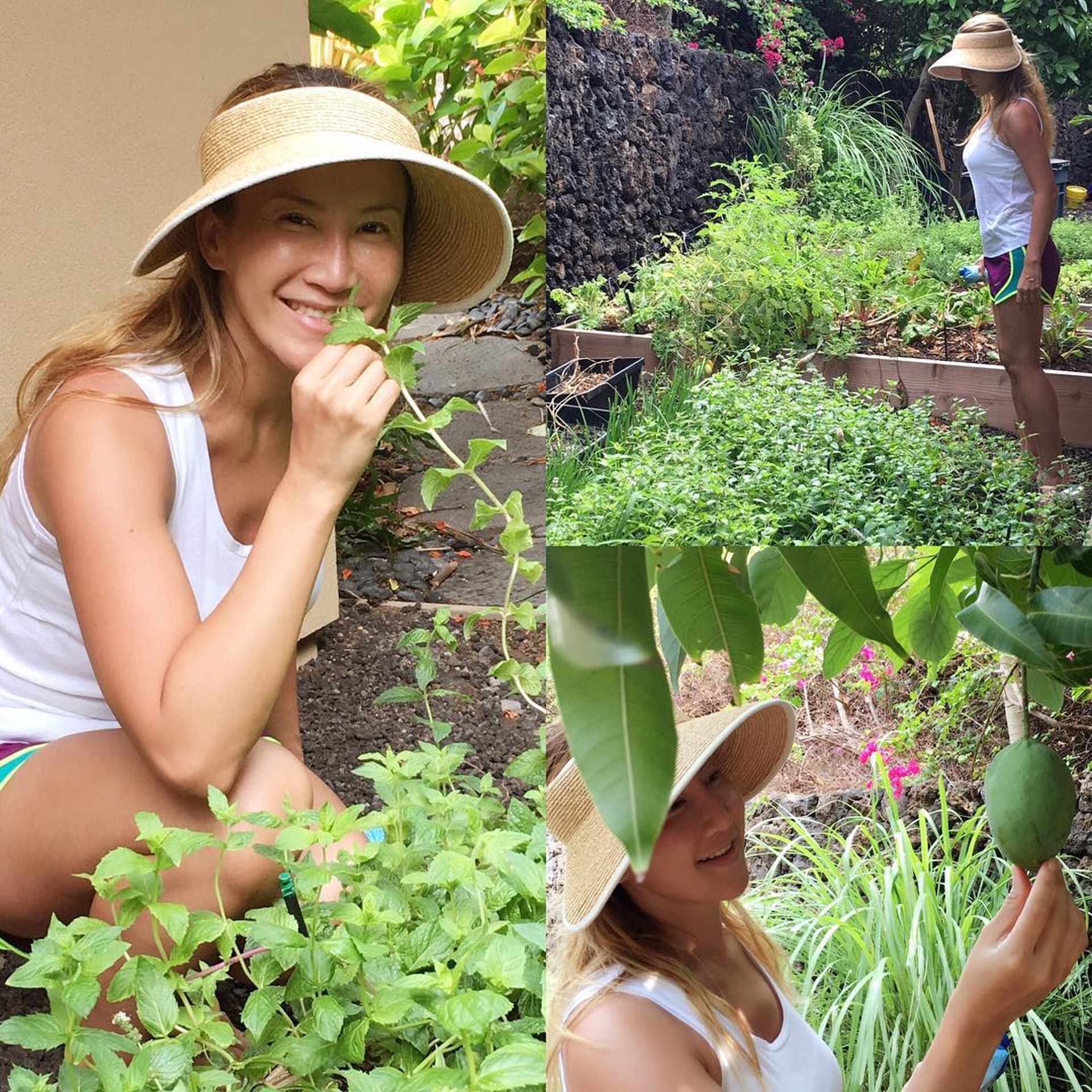 李玟家中有花園可種植物。(圖/翻攝自IG)