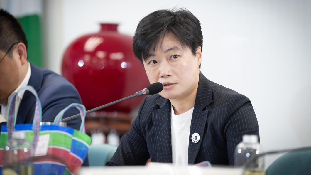 民進黨舉辦駐台外交使節選舉說明會,楊懿珊出席。(圖/民進黨提供)