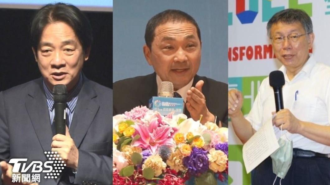 據《CNEWS匯流新聞網》今（7）日公布最新總統大選民調顯示，柯文哲支持率再居冠。（圖／TVBS） 