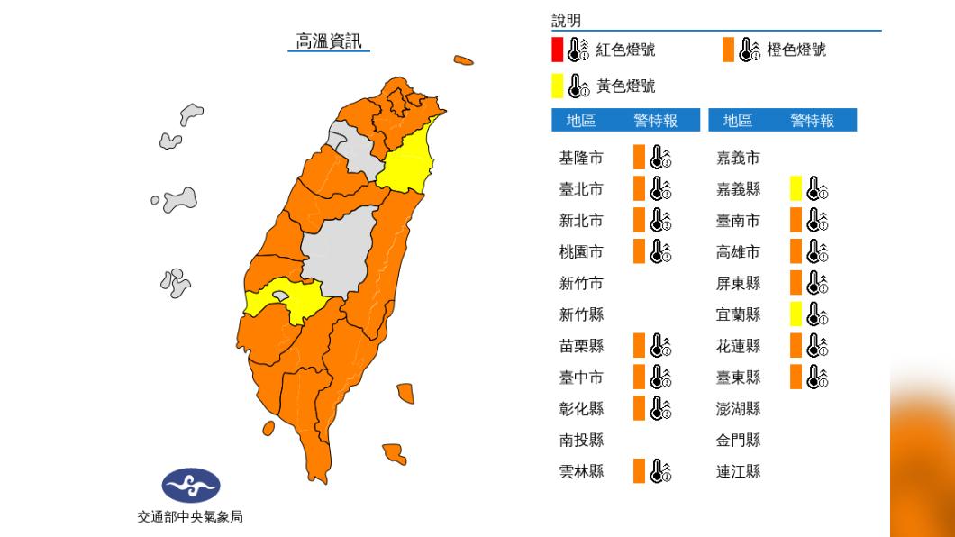 06:00天氣即時報/還要再熱一天!周一水氣變多這些地區有雨