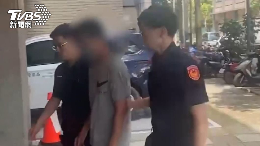 涉案呂姓男子被警方逮捕。（圖／TVBS）