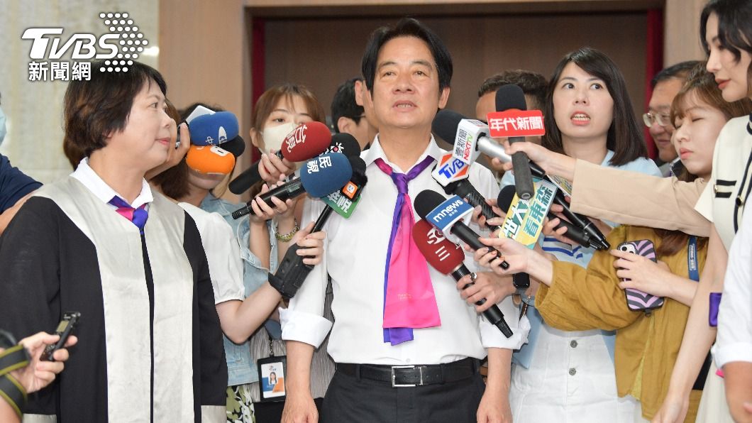 民進黨總統參選人賴清德今日受訪。（圖／胡瑞麒攝）