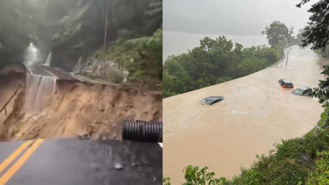 美國東岸淹水成災（圖／翻攝自推特@BenNollWeather）