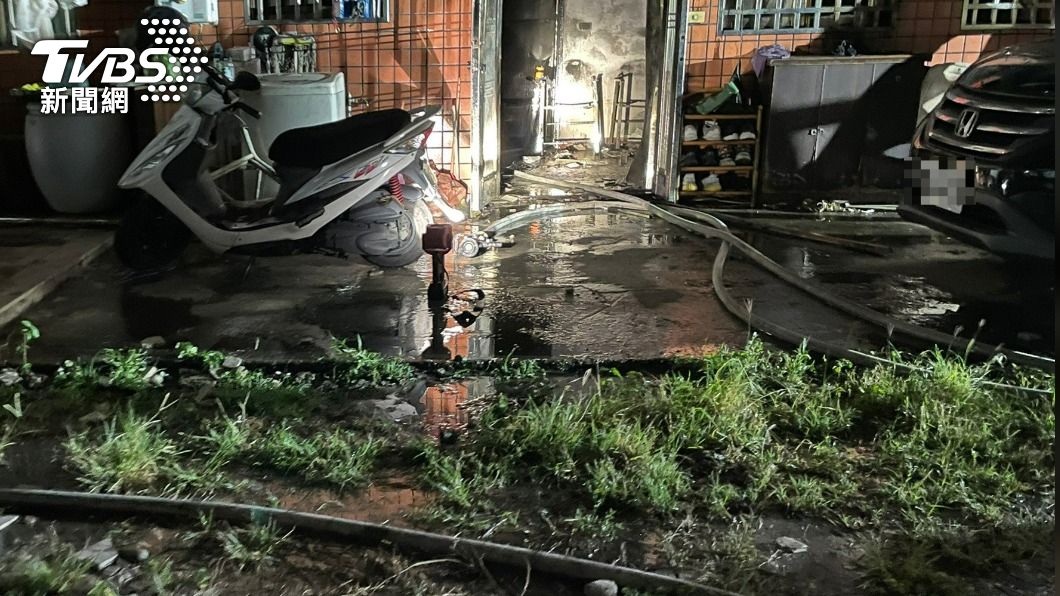 這起火災造成1死1傷的悲劇。（圖／TVBS）