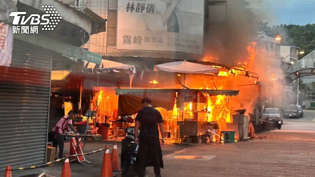 驚!霧峰阿滿麵線「換瓦斯漏氣」燒毀 大排長龍景象再等等