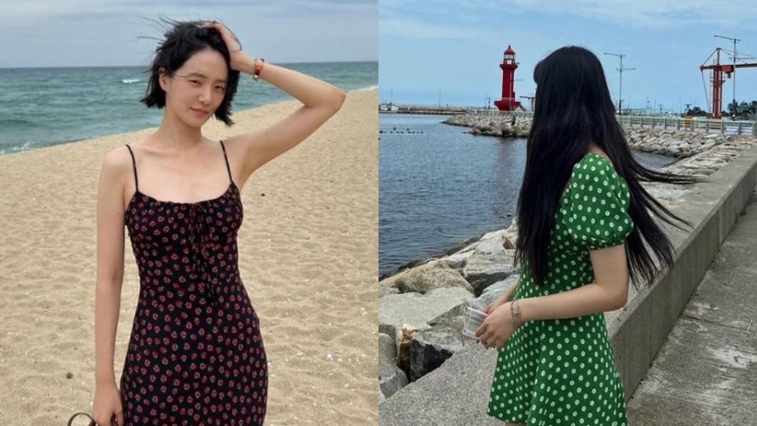 朴珪瑛夏天會穿碎花款的短連身裙。（圖／翻攝自朴珪瑛IG）