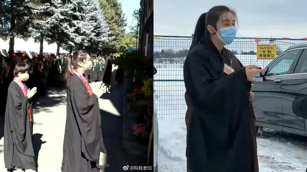 王祖賢近況曝光。(圖/翻攝自叫我老伯微博)