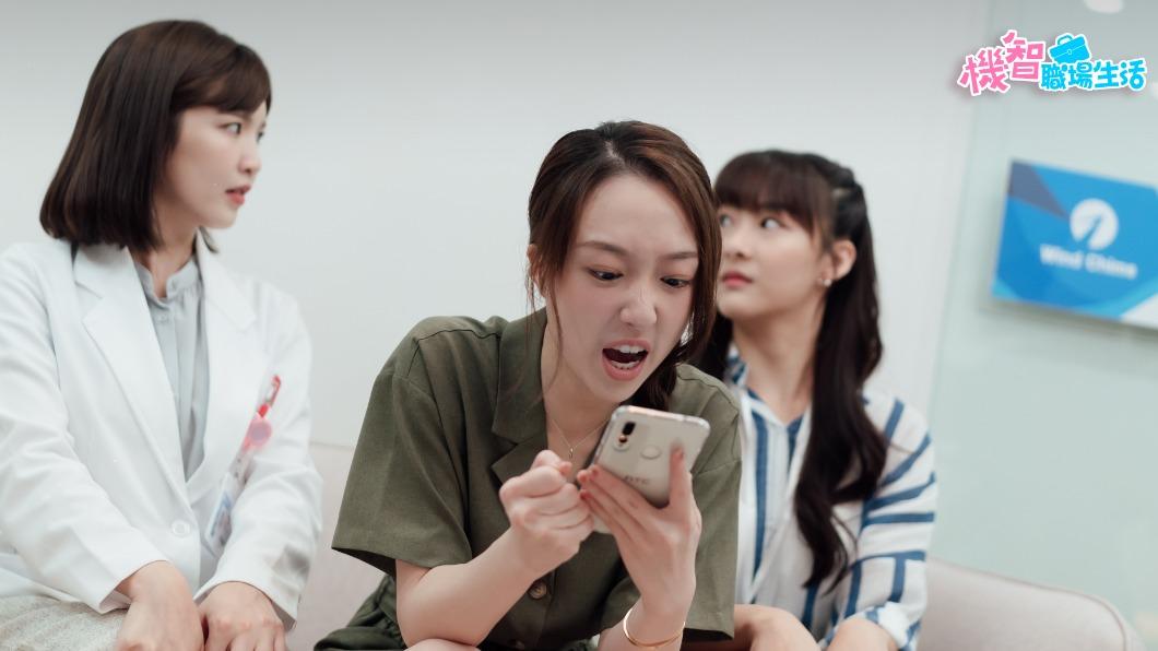王敏淳(左二)對商鈞吃醋,臭罵他是「中央空調」。(圖/LINE TV提供)