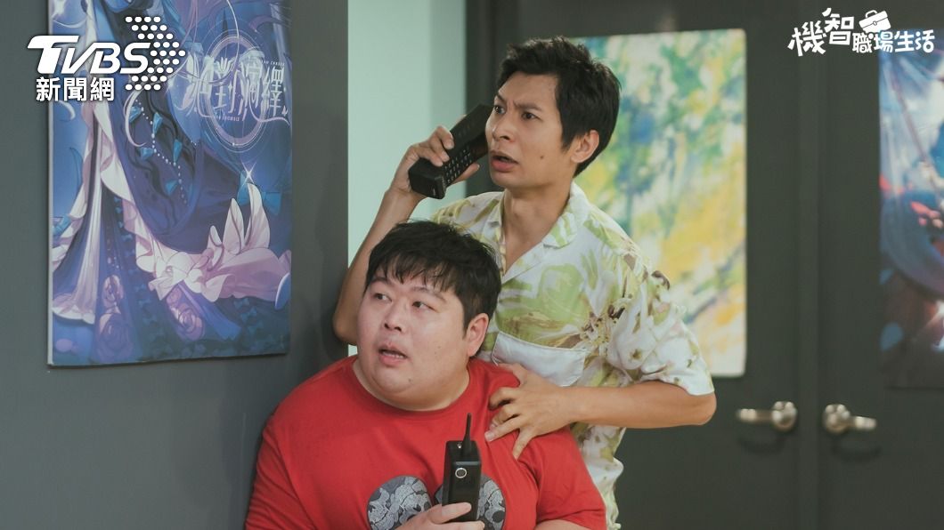 機智天團山豬、逸祥默契喜感十足。。(圖/TVBS)