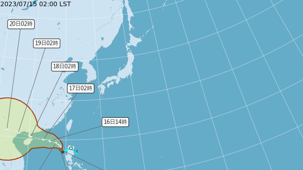 今台北預測38度高溫防中暑 熱帶低壓恐成颱「泰利」