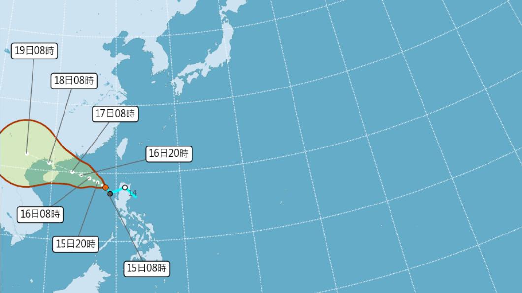 週末台灣變天,要小心大雨。(圖/翻攝自氣象局官網)