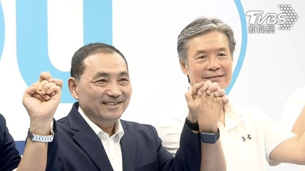 國民黨總統參選人侯友宜與侯競辦執行長金溥聰。(圖/TVBS資料畫面)