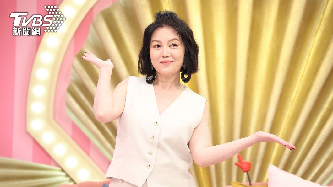 苗可麗相當俏皮。(圖/趙世平攝)