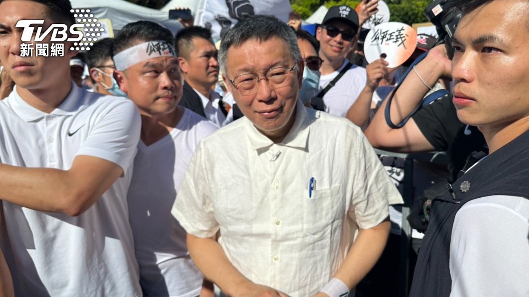 民眾黨總統參選人柯文哲。(圖/區國強攝)