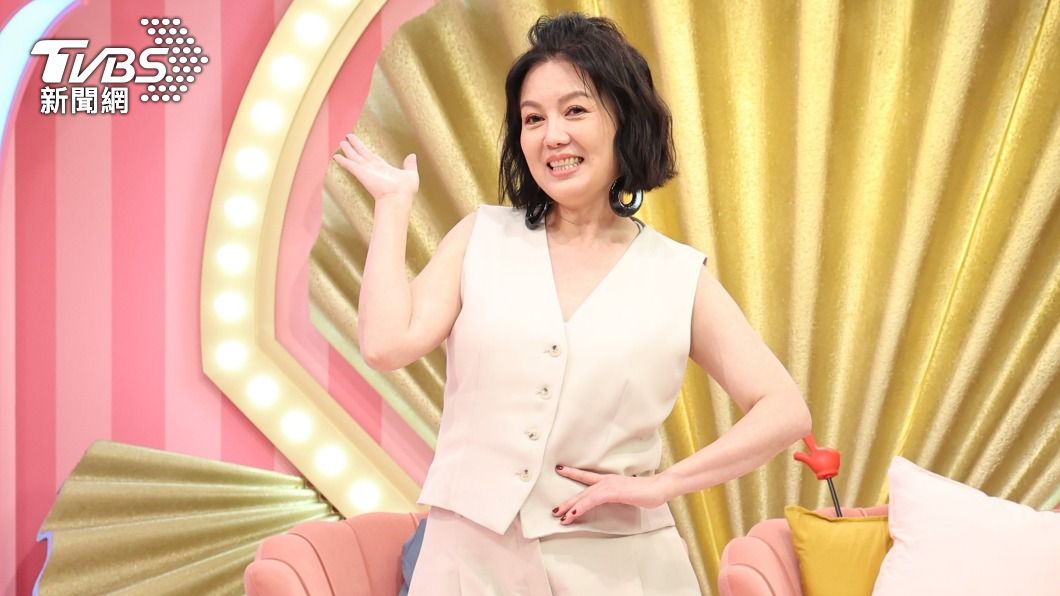 苗可麗很俏皮。(圖/趙世平攝)