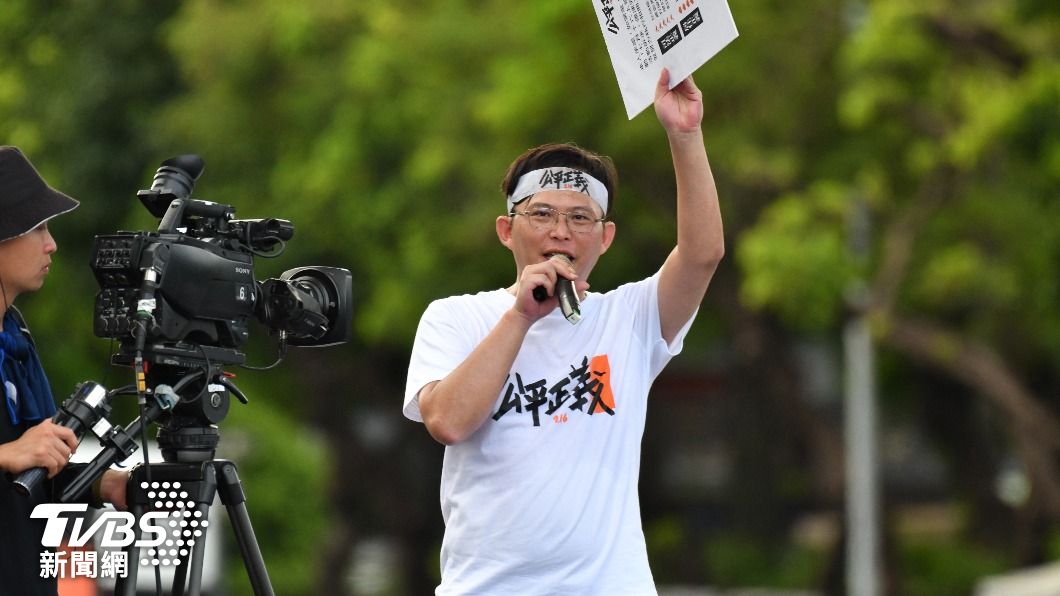 黃國昌上台致詞。(圖/胡瑞麒攝)