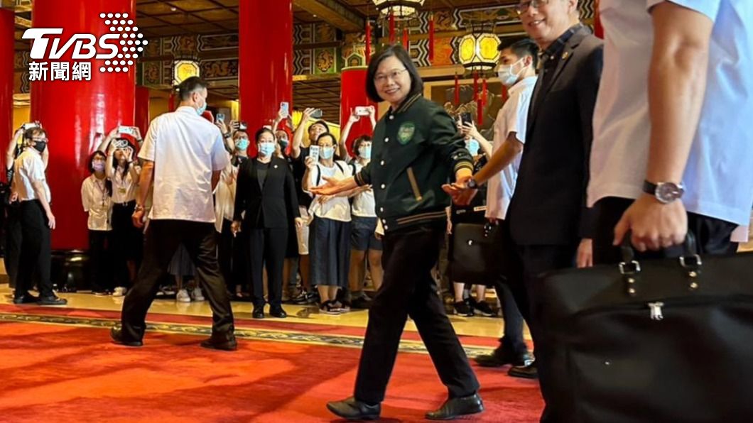 蔡英文昨日出席民進黨全代會。（圖／黃宣尹攝）