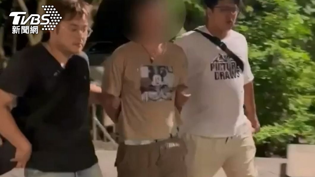 警方於凌晨1時許成功將人逮捕。(圖/TVBS)