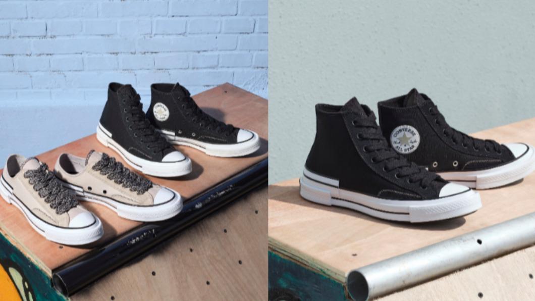 Converse的Skate Inspired Chuck 70,黑白的經典配色,多了一股玩味的酷酷個性!(圖/翻攝自Converse Taiwan臉書)