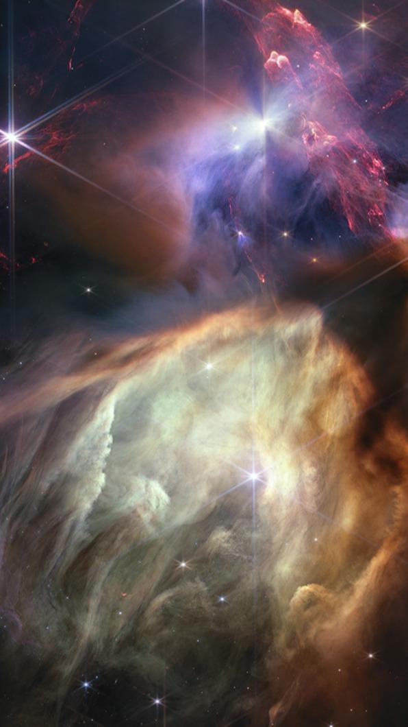 韋伯太空望遠鏡於1年前傳回的第一批拍攝照片。（圖／翻攝自NASA） 