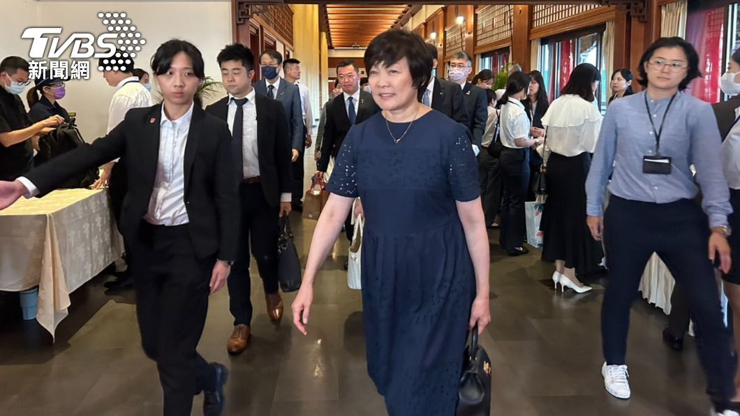 安倍昭惠來台。(圖/黃宣尹攝)