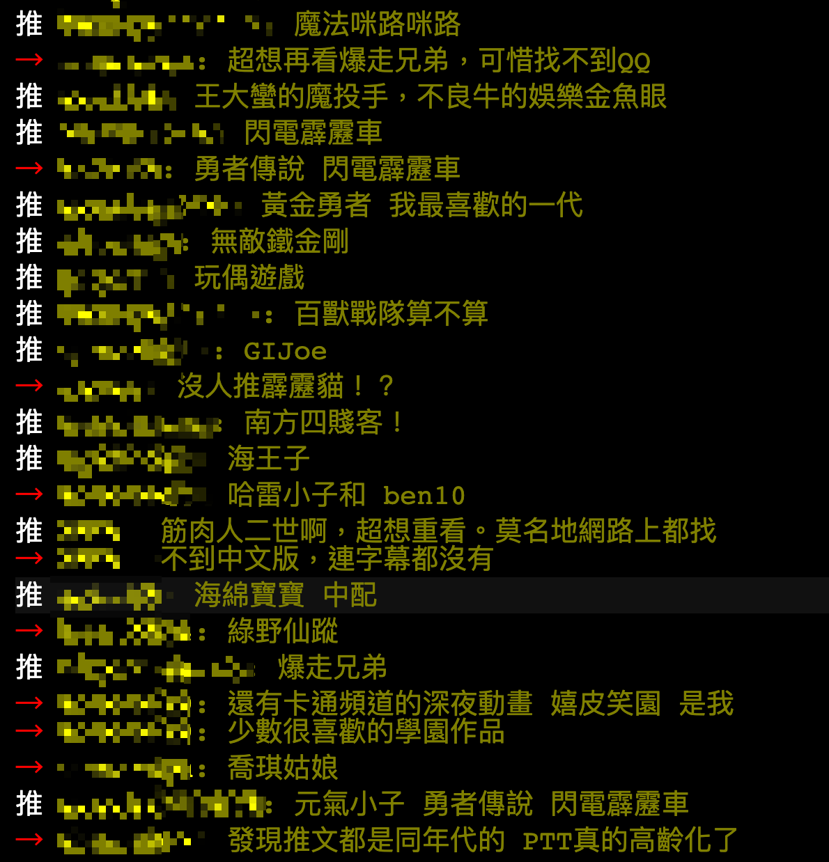 眾人陷入回憶殺。(圖/翻攝自PTT)