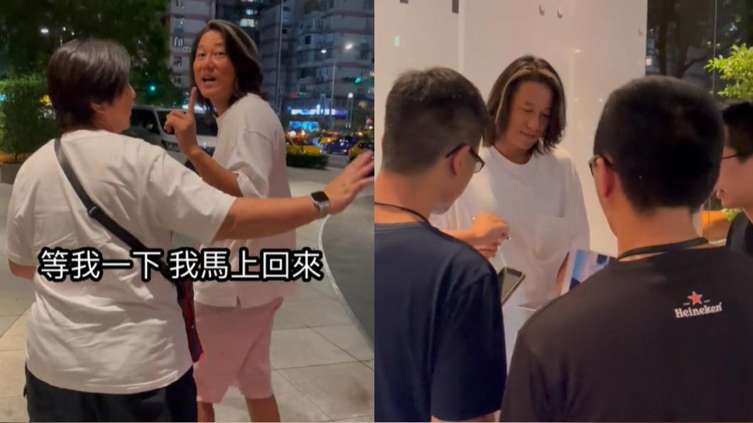 韓哥耐心為粉絲簽名及合照。(圖/翻攝自_jeffhsu Tik Tok)
